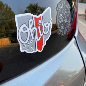 Ohio State University Sticker, Waterproof Vinyl Decal - Etsy