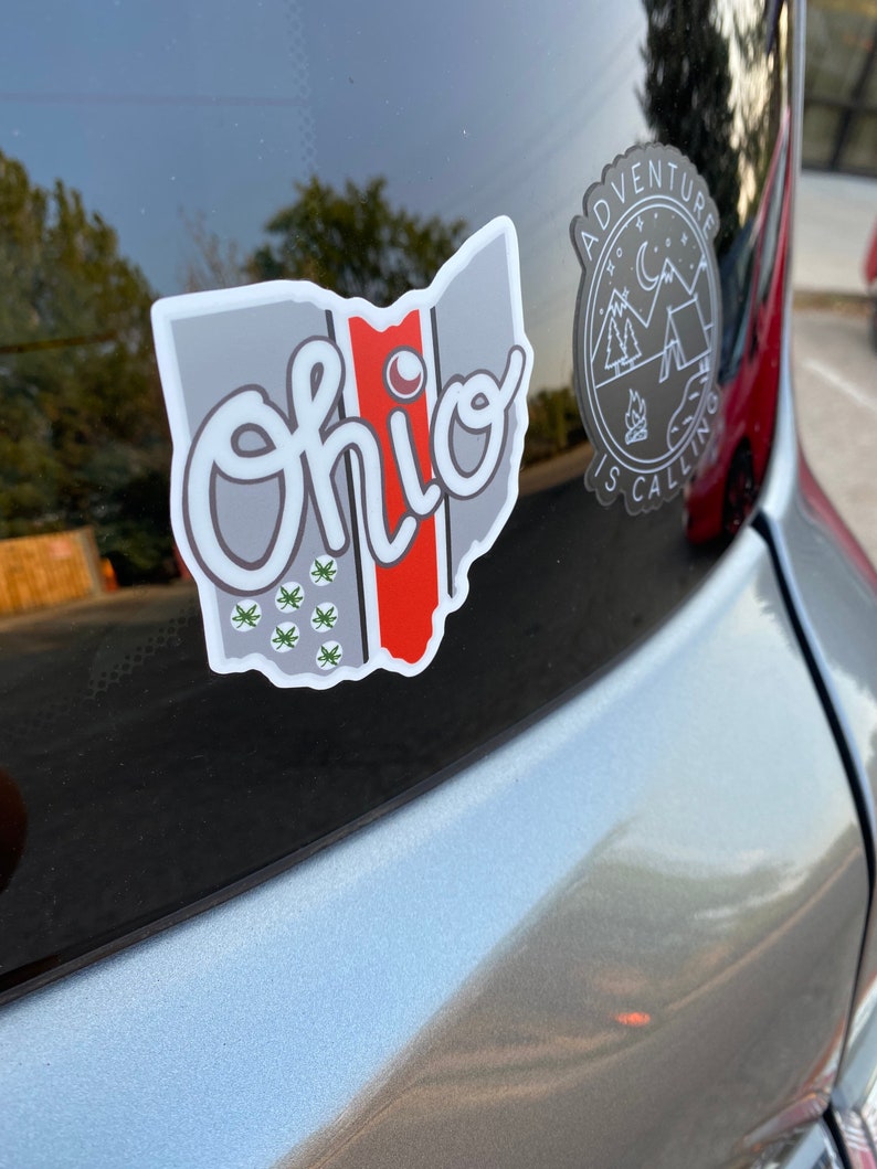 Script Ohio Computer Sticker Ohio State University Sticker, Waterproof Vinyl Decal - Etsy