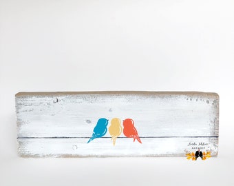 Three Little Birds Wall Art Etsy Three Little Birds Wall Art Etsy