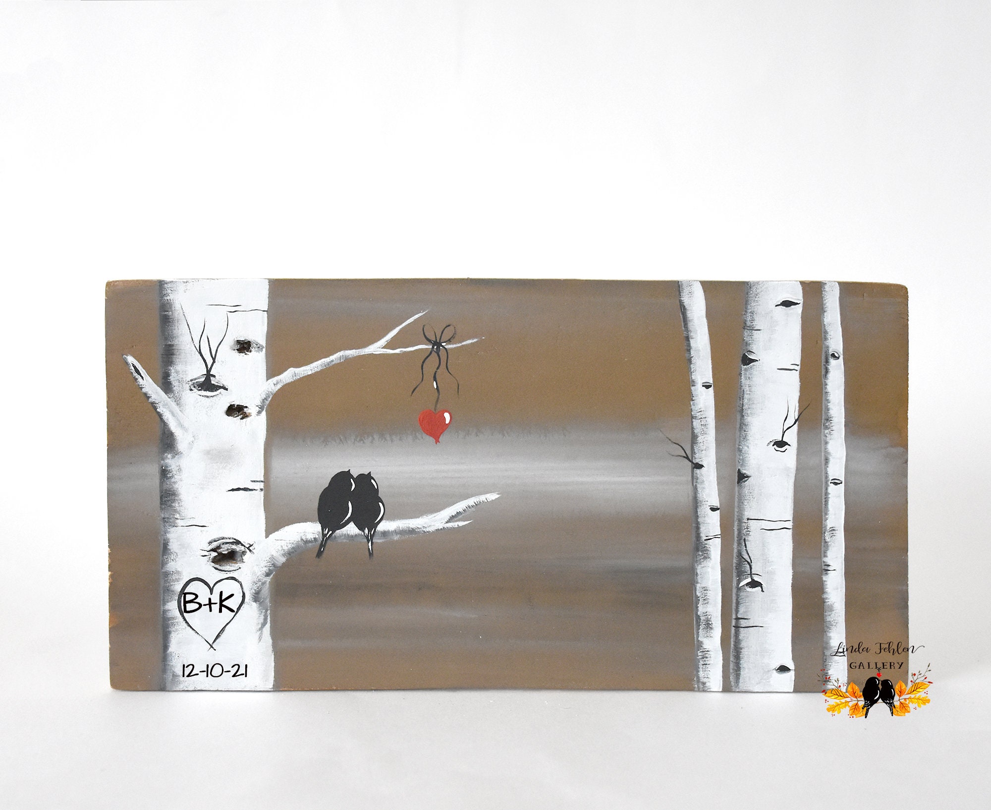 Painted Wooden Sign Pairs Together Romantic