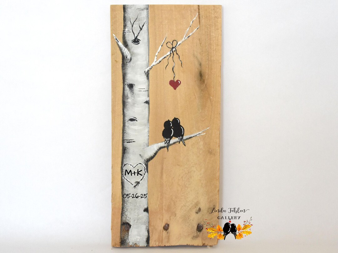 Wedding gift for Couples, Wood Personalized 5th Anniversary Gift, Love ...