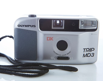 Film Camera Olympus Trip MD3. Film Camera Olympus. Point and Shot Camera. Working Film Camera.