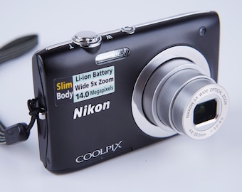 Nikon Coolpix S2600 14MP 5 X Optical Zoom Digital Camera. Vintage Digital Camera. Working Digital Camera. Tested. Point and Shoot Camera.