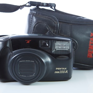 Pentax Zoom 105-R. Film Camera Pentax. Point and Shot Camera. Lens 38-105 mm Tele-Macro . Working Film Camera.