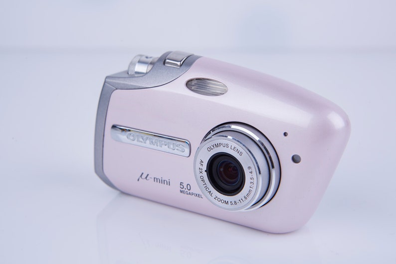Olympus Mju mini DIGITAL S 5MP 2X Zoom Compact Digital Camera. Vintage Digital Camera. Working Digital Camera. Tested. Boxed. Rare Color. image 4