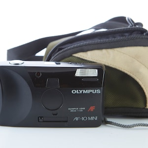 Film Camera Olympus AF-10 Mini. 35 mm Film Camera Olympus. Point and Shot Camera. Working Film Camera.