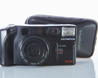 Film Camera Olympus AZ-1 Zoom. Vintage Camera Olympus. Point and Shot Camera. Working Film Camera.