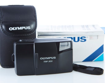 Never Used Olympus Trip 300 Film Camera: Point and Shoot, With Box