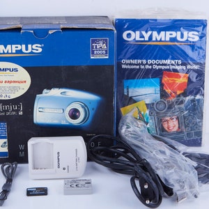 Olympus Mju mini DIGITAL S 5MP 2X Zoom Compact Digital Camera. Vintage Digital Camera. Working Digital Camera. Tested. Boxed. Rare. image 10