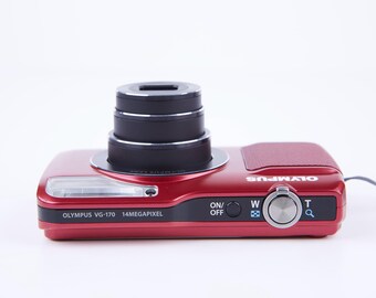 Buy Olympus VG-170 Digital Camera: 14MP, 5X Zoom, Red, With