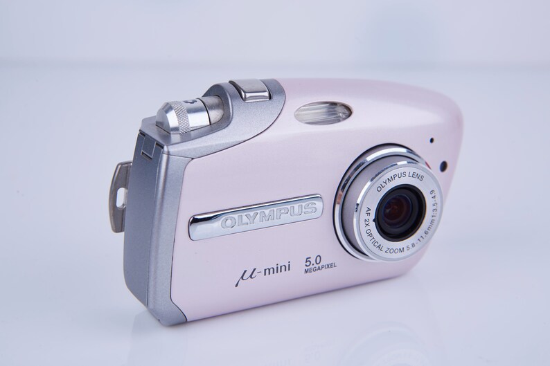 Olympus Mju mini DIGITAL S 5MP 2X Zoom Compact Digital Camera. Vintage Digital Camera. Working Digital Camera. Tested. Boxed. Rare Color. image 1