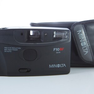 Minolta F10BF. Film Camera Minolta. 35 mm Film Camera Minolta AF. Point and Shot Camera. Working Film Camera.