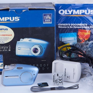 Olympus Mju mini DIGITAL S 5MP 2X Zoom Compact Digital Camera. Vintage Digital Camera. Working Digital Camera. Tested. Boxed. Rare. image 2