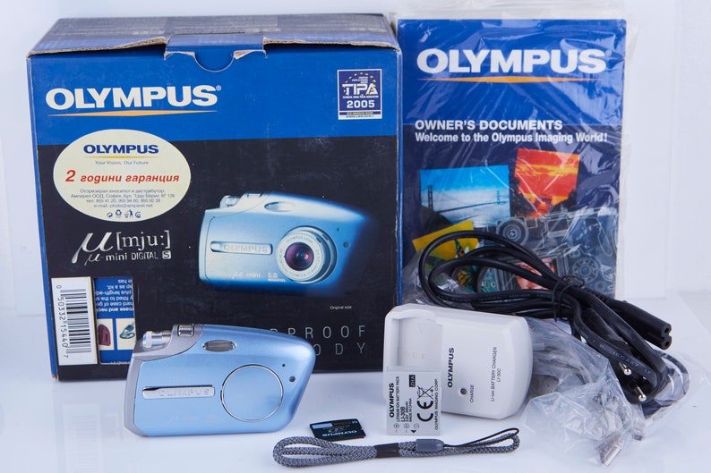 Olympus Mju mini DIGITAL S 5MP 2X Zoom Compact Digital Camera. Vintage Digital Camera. Working Digital Camera. Tested. Boxed. Rare. image 2