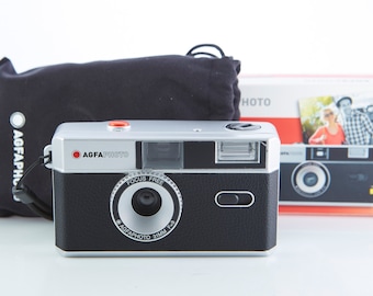 Agfa Vintage Look 35mm Film Camera with Case & Strap
