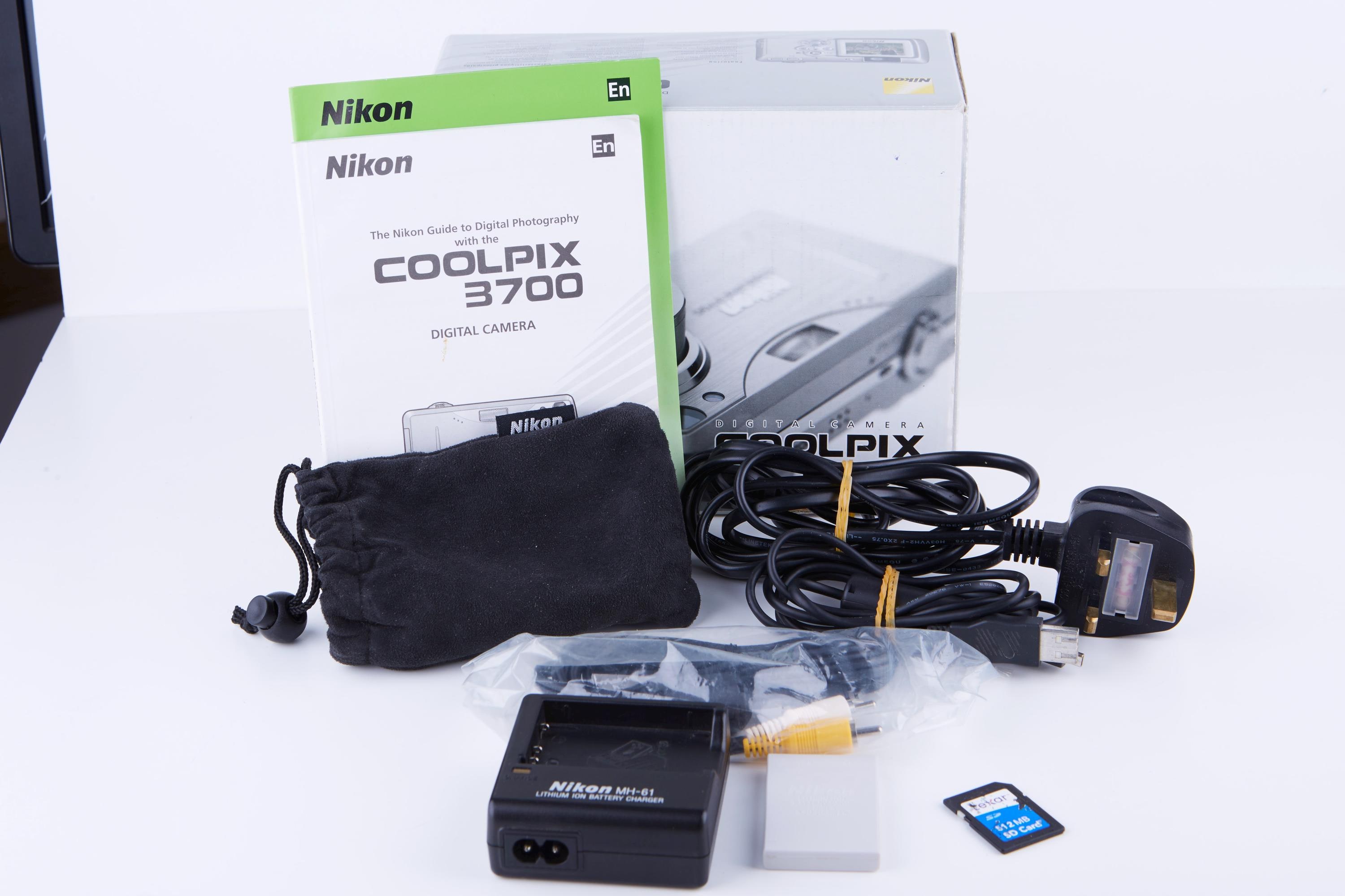 Nikon Coolpix 3700 Vintage Digital Camera: 3MP, 3X Optical