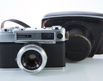 【綺麗・試写済】ヤシカ・ミニスターII型ヤシノン４５ｍｍＦ２.８ ヤシカ ミニスターD フィルムカメラ：ヤシノン 45mm f/2.8、動作状態