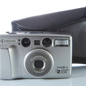 Film Camera Yashica EZ Zoom 105. 35 mm Film Camera Yashica. Point and Shot Camera. Working Film Camera.