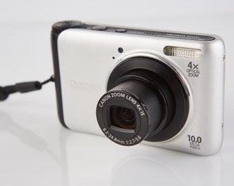 Canon PowerShot A3000 IS 10MP 4X Zoom  Compact Digital Camera. Vintage Digital Camera. Working Digital Camera. Tested.