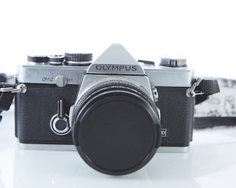 Olympus OM-2 Film Camera: Zuiko 50mm f/1.8 Lens, Working Condition