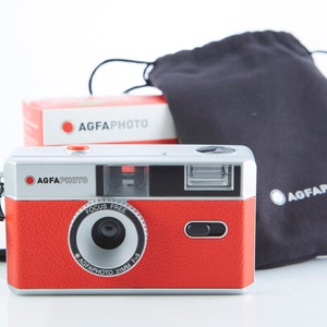 Film Camera Agfa Photo. Agfa Vintage Look Camera. Working Film Camera. With case and strap