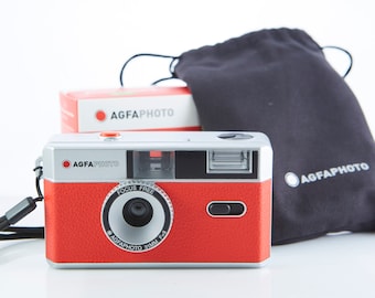 Agfa Photo 35mm Film Camera: Vintage Look, with Case & Strap