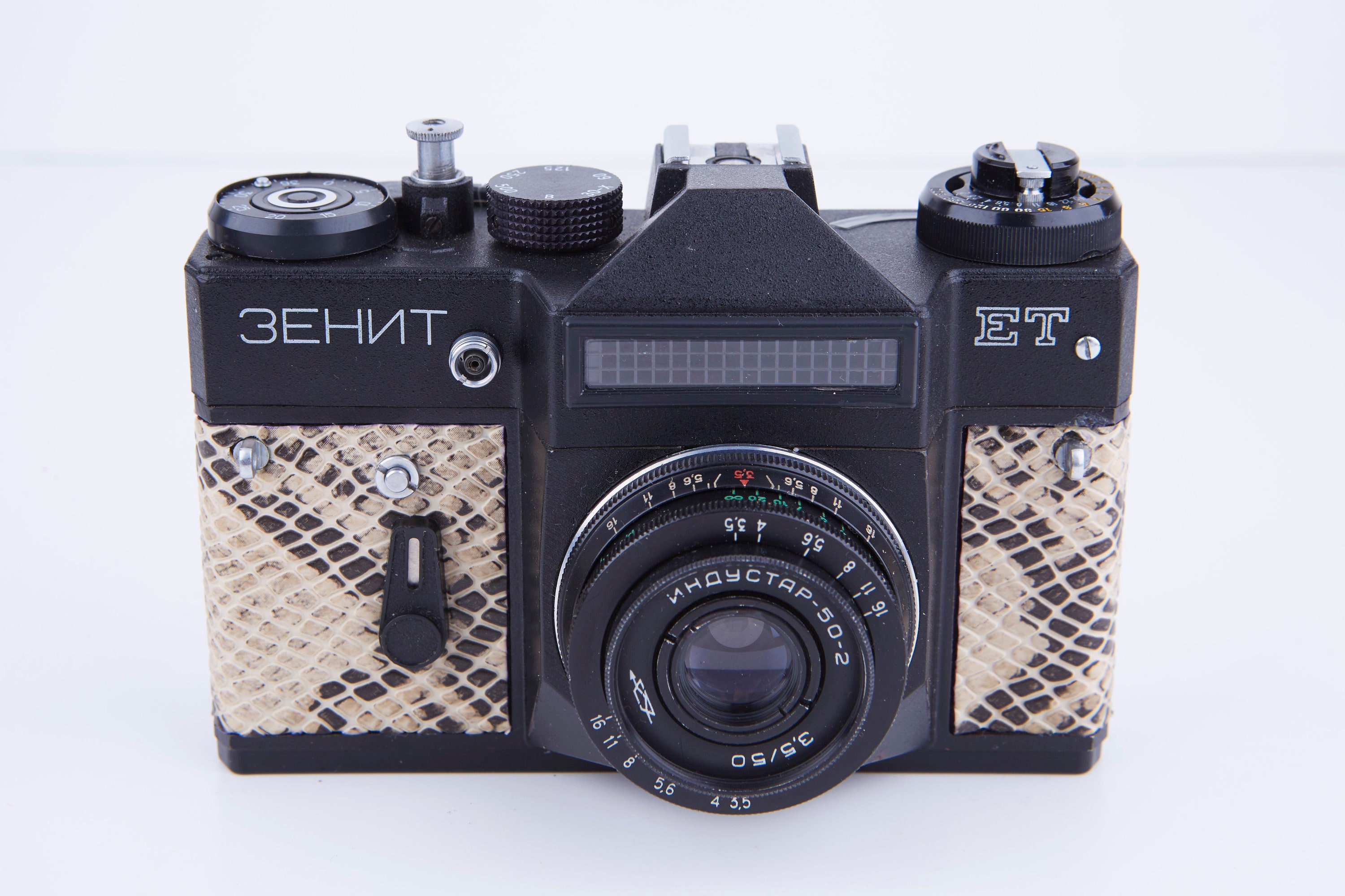 ビンテージZenit-ET SLRフィルムカメラ：Industar-50-2レンズ、交換