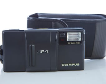 Câmera de filme Olympus AF-1 35 mm: Aponte e dispare, com estojo