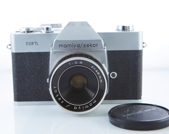 Appareil photo argentique Mamiya 528TL vintage (ne fonctionne pas)