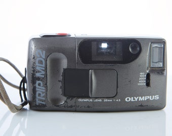 Film Camera Olympus Trip MD2. Film Camera Olympus. Point and Shot Camera. Working Film Camera.