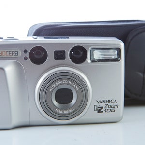 Film Camera Yashica EZ Zoom 105. 35 mm Film Camera Yashica. Point and Shot Camera. Working Film Camera.
