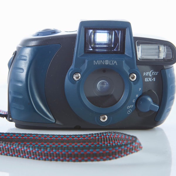 Film Camera Minolta Vectis GX-1. APS Film Camera Voigtlander. Point and Shot Camera. Working Film Camera.