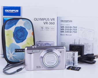 Olympus VR-360 16MP 12.5 倍ズーム コンパクト デジタル カメラ Olympus VR-360 16MP 12.5 倍ズーム コンパクト デジタル カメラ