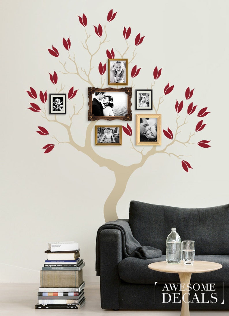 Family Tree Decal Large Wall Decals Living Room Art Custom Stickers Vinyl Awesome