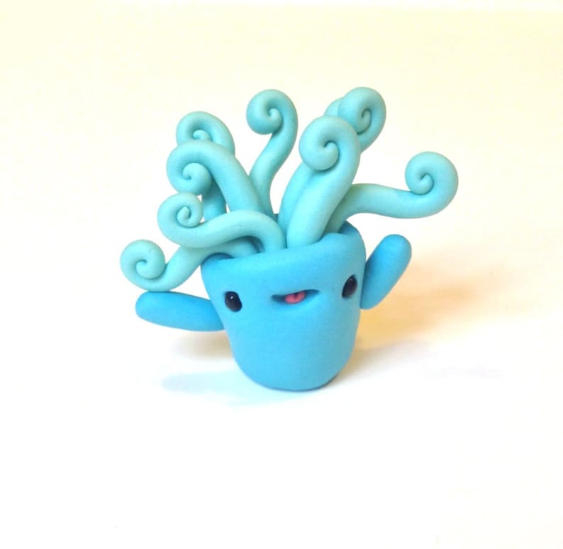Miniature Cute Little Water Fountain Clay Fimo Figurine Etsy