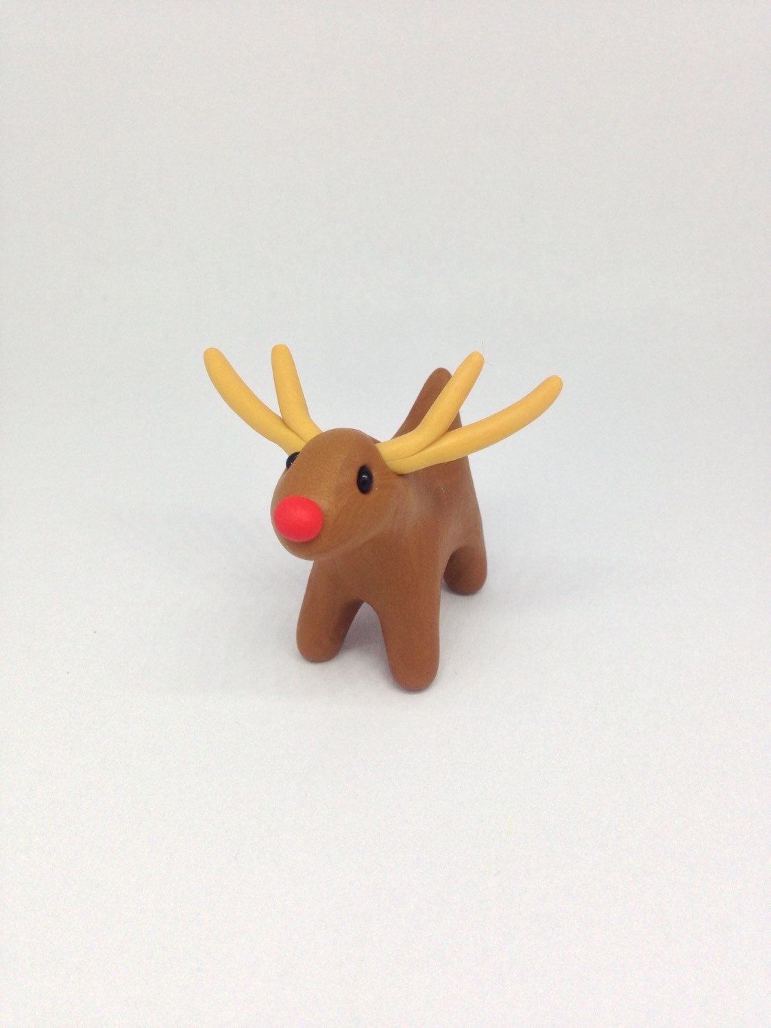 Miniature Xmas Rudolf the Reindeer Cute Little Christmas Figurines