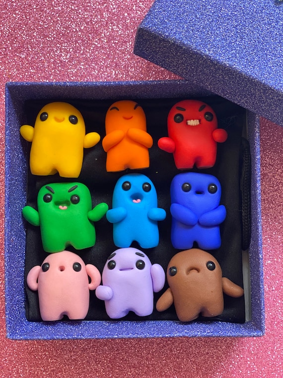 Fimotions a Miniature Polymer Clay Emotions Game Figurine Kawaii