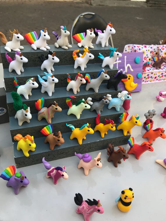Polymer Clay Build a Unicorn, Polymer Clay Miniature Fimo, Cute Legendary  Horse Figurine Choose Your Colors 