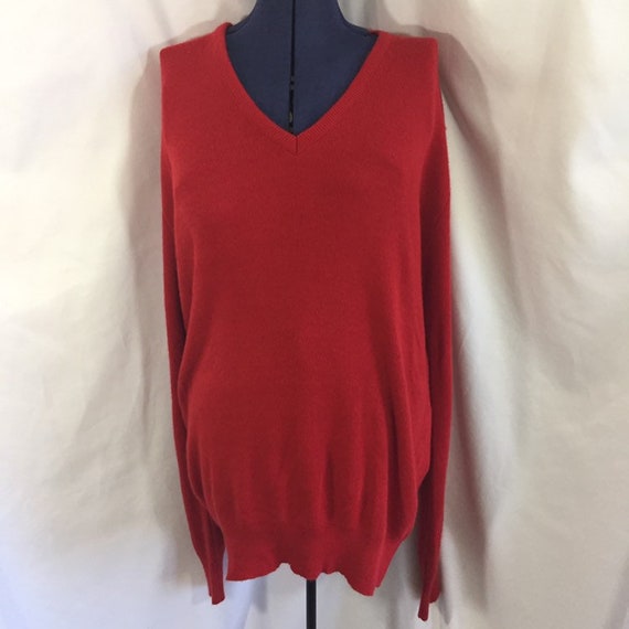 Men's Vintage Sweater - Vintage Red Sweater - Vin… - image 1