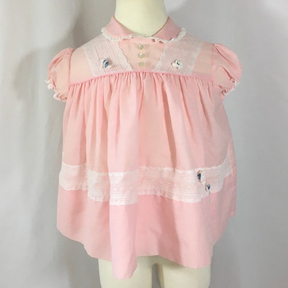 Toddler Girl’s Vintage Length Pink Dress 12 18 24… - image 6