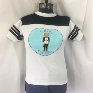 Vintage 80’s Single Stitch Ring Bearer T Shirt Youth Large 14 16 - Vintage Tee - Single Stitch T Shirt