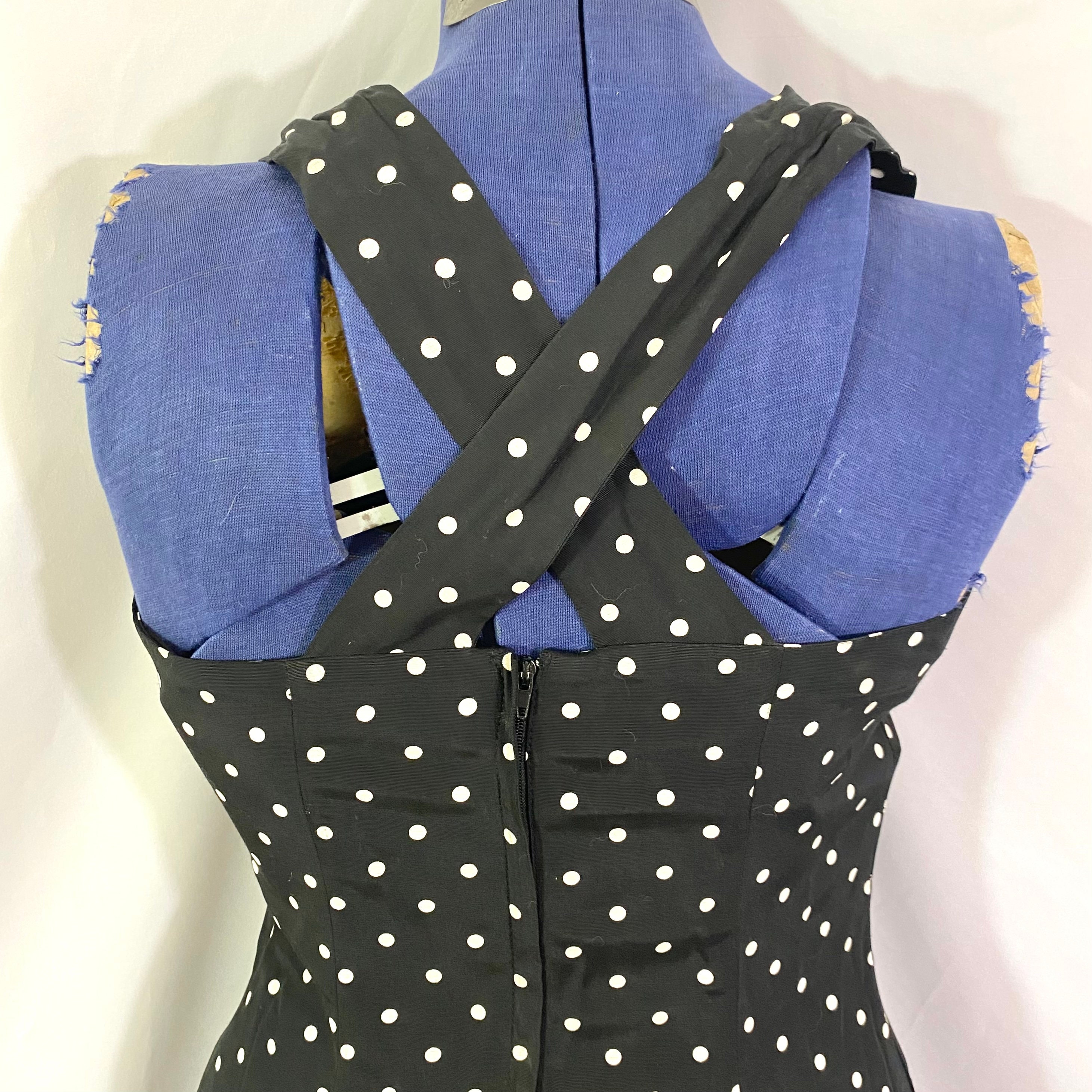 Vintage 90's My Michelle Polka Dot Dress Medium 9/10