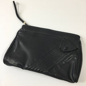 Vintage 80’s Almondo Originals Black Clutch Purse - Vintage Clutch - 80’s Purse - Vintage Wristlet