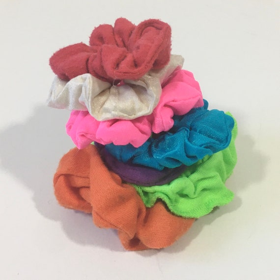 Vintage 90’s Small Scrunchie Lot - Vintage Scrunc… - image 1