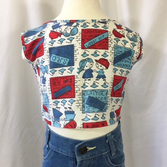 1960's Vintage Crop Top - Kid's 4 - 60's Crop Top… - image 1