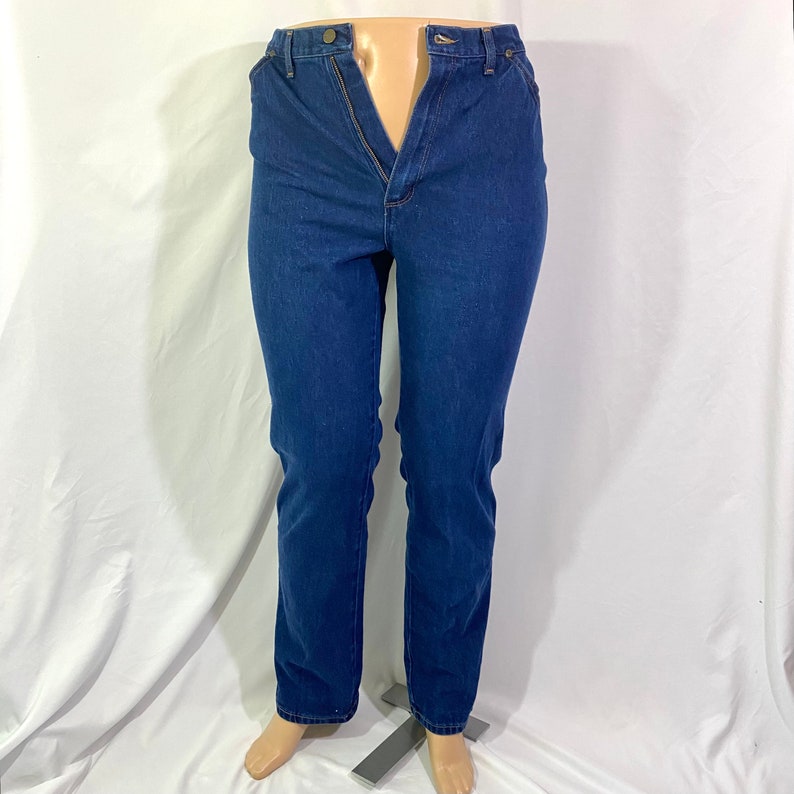 Vintage 80-tals Wrangler-jeans – hög midja, bootcut, 89 cm midja bild 5