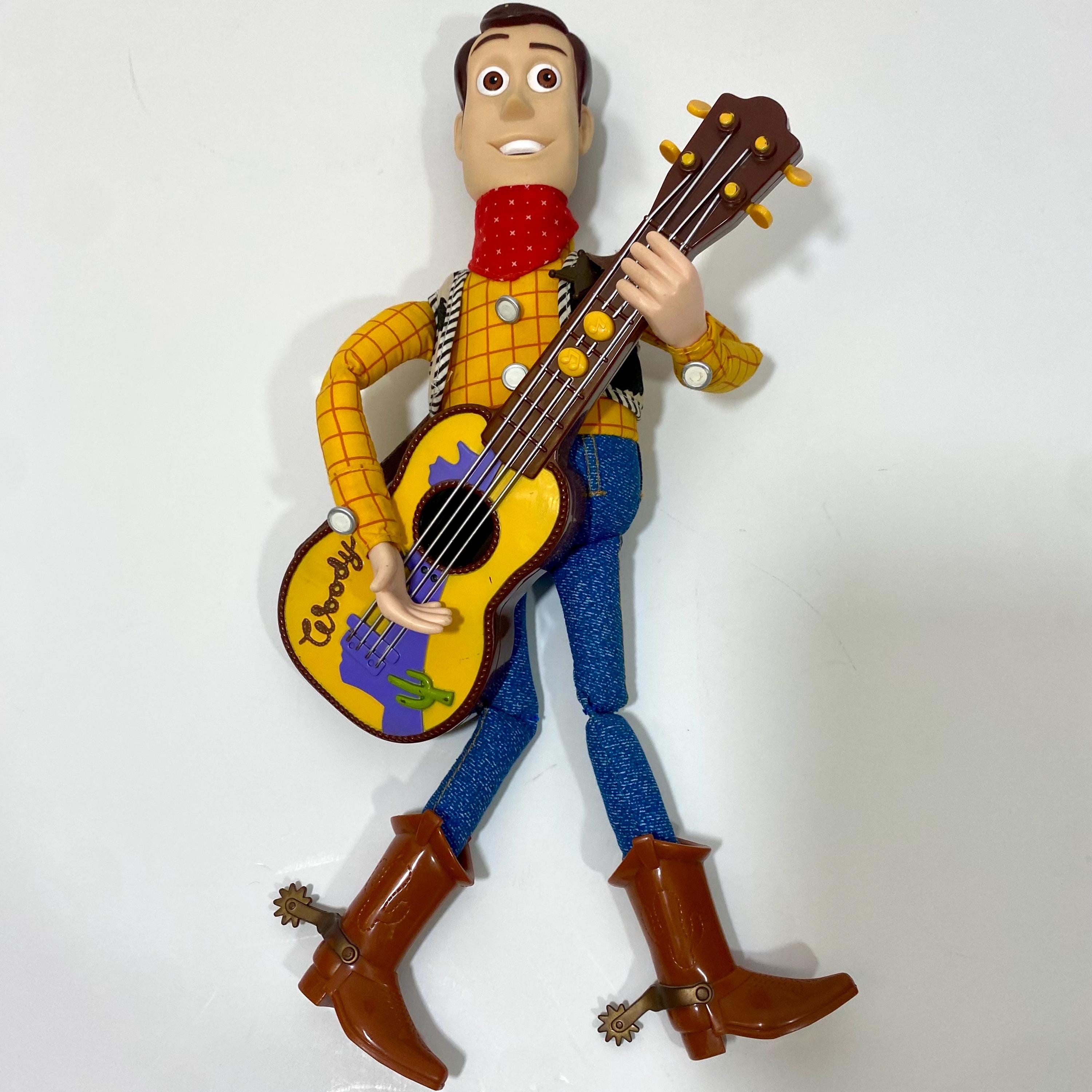 Vintage 1999 Toy Story 2 Singing and Strumming Woody - Vintage