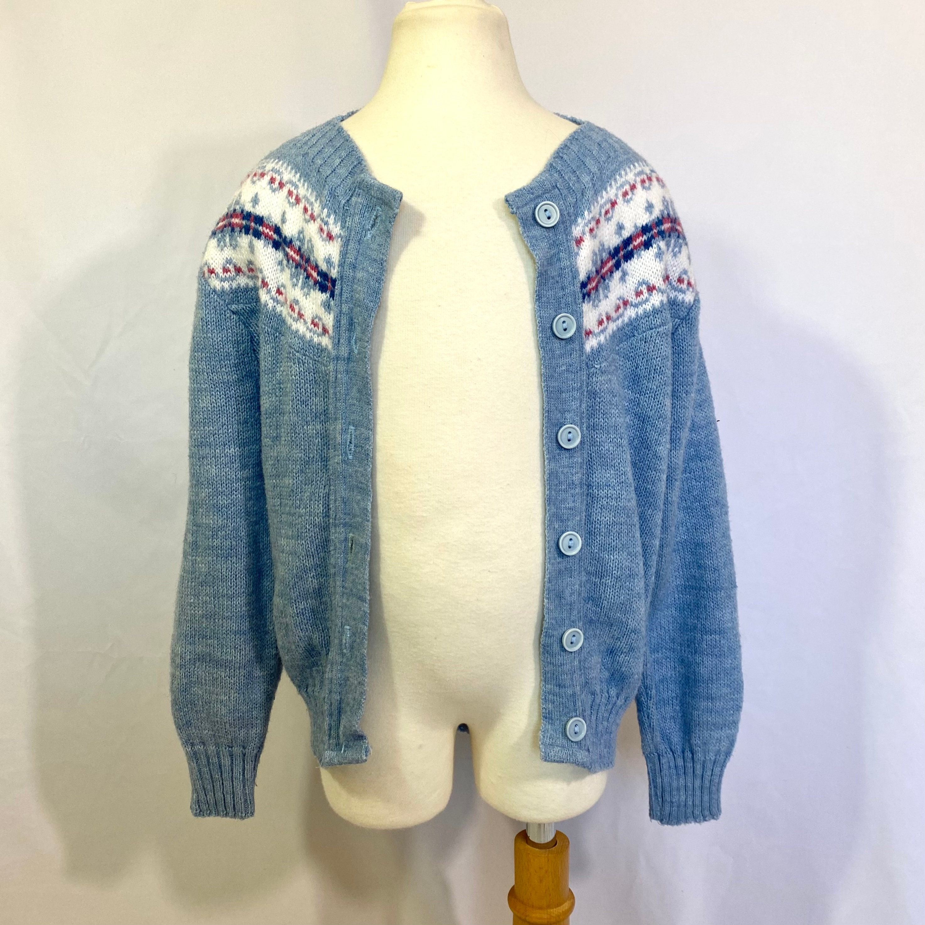 Vintage 60's Bluebird Cardigan Sweater Small - Girl's Vintage