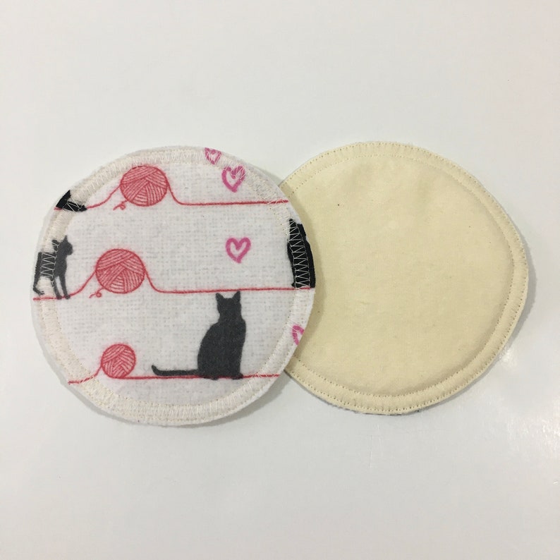 Single Pair 2 Reusable Cotton Flannel Nursing Pads Etsy