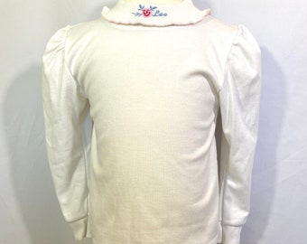 Vintage 90’s Lee White Turtleneck 24 Months - NWT Vintage Long Sleeve Shirt - Vintage 24 Month Shirt - White Turtleneck - Long Sleeve Shirt